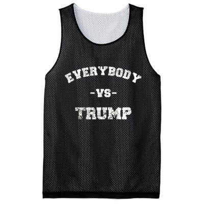 Distressed Everybody VS Trump Mesh Reversible Basketball Jersey Tank