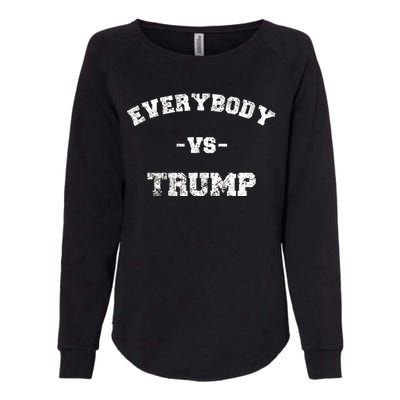 Distressed Everybody VS Trump Womens California Wash Sweatshirt