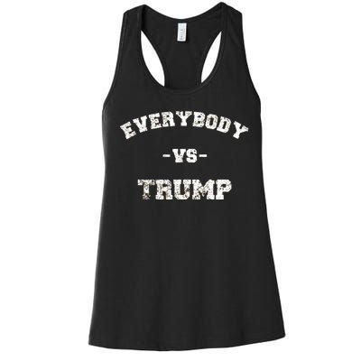 Distressed Everybody VS Trump Women's Racerback Tank