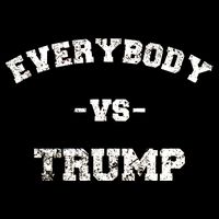 Distressed Everybody VS Trump Zip Tote Bag