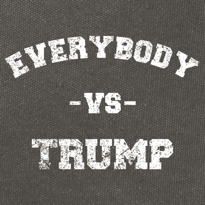 Distressed Everybody VS Trump Cotton Canvas Backpack