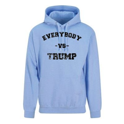 Distressed Everybody VS Trump Unisex Surf Hoodie