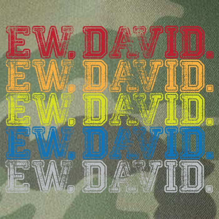 Distressed Ew, David Legacy Tie Dye Trucker Hat