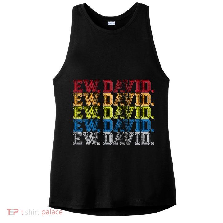 Distressed Ew, David Ladies PosiCharge Tri-Blend Wicking Tank