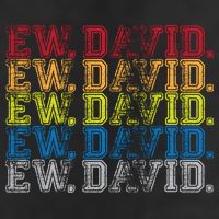 Distressed Ew, David 7 Panel Mesh Trucker Snapback Hat