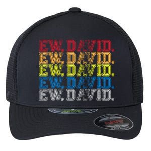 Distressed Ew, David Flexfit Unipanel Trucker Cap