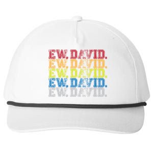 Distressed Ew, David Snapback Five-Panel Rope Hat