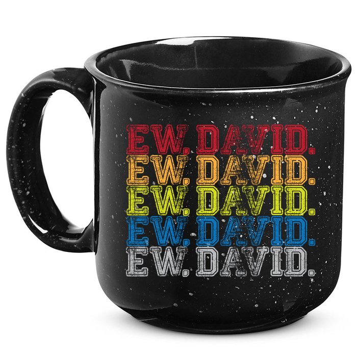 Distressed Ew, David 15oz Campfire Ceramic Mug
