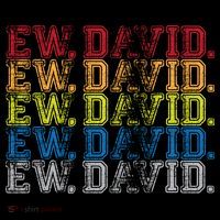 Distressed Ew, David Drawstring Bag