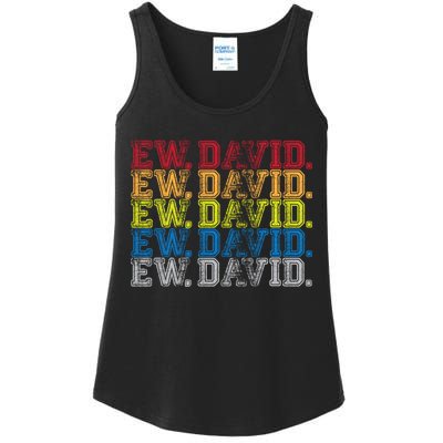 Distressed Ew, David Ladies Essential Tank