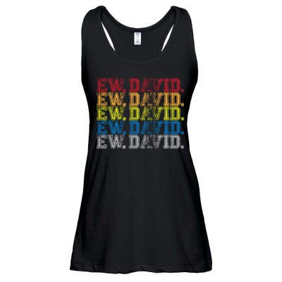 Distressed Ew, David Ladies Essential Flowy Tank
