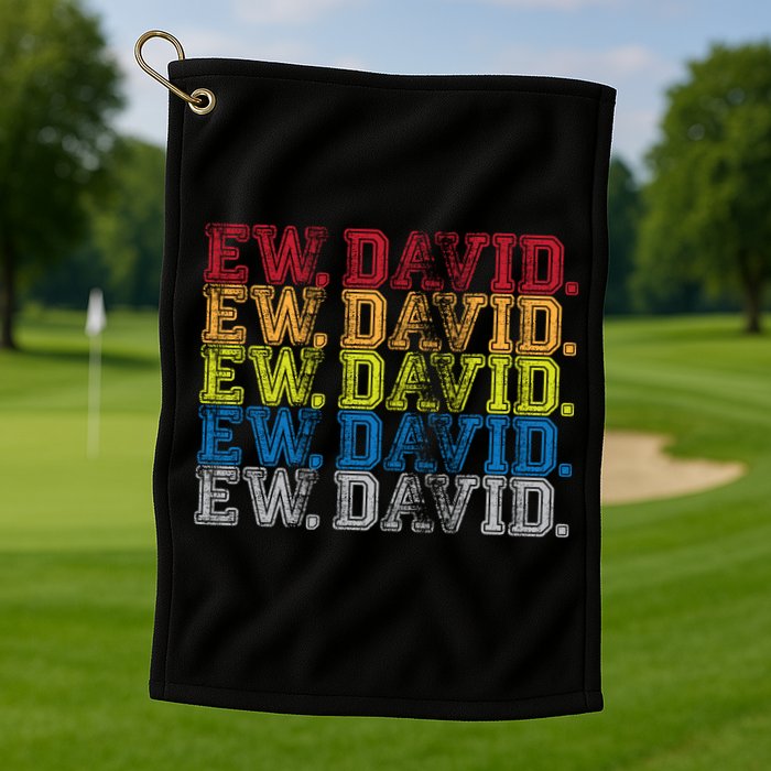 Distressed Ew, David Golf Towel