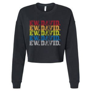 Distressed Ew, David Cropped Pullover Crew