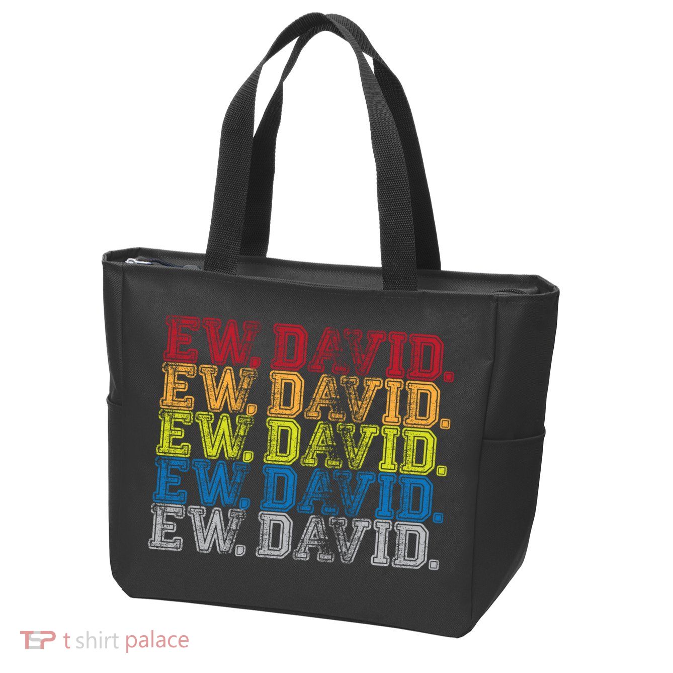 Distressed Ew, David Zip Tote Bag