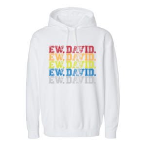 Distressed Ew, David Garment-Dyed Fleece Hoodie