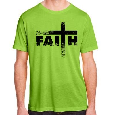 Distressed Faith Cross  Adult ChromaSoft Performance T-Shirt