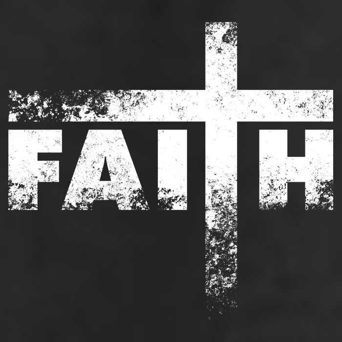 Distressed Faith Cross  Adult Drive Performance Visor