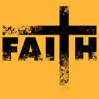 Distressed Faith Cross  Tall T-Shirt