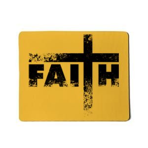 Distressed Faith Cross  Mousepad