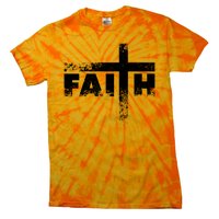 Distressed Faith Cross  Tie-Dye T-Shirt