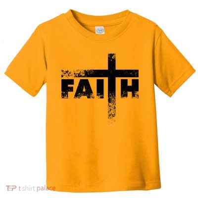 Distressed Faith Cross  Toddler T-Shirt