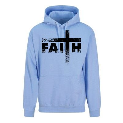 Distressed Faith Cross  Unisex Surf Hoodie