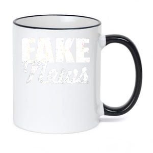 Distressed Fake News Logo 11oz Black Color Changing Mug