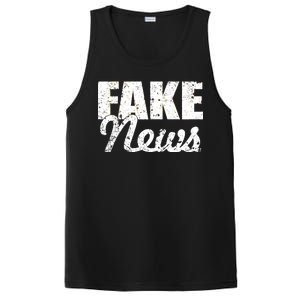 Distressed Fake News Logo PosiCharge Competitor Tank