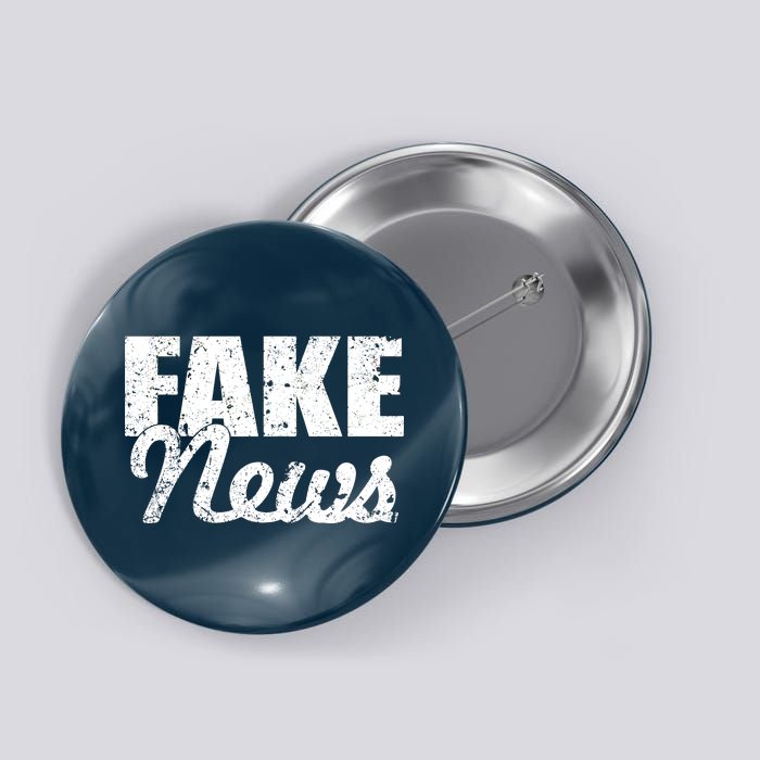 Distressed Fake News Logo Button