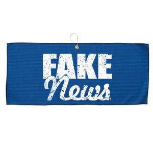 Distressed Fake News Logo Large Microfiber Waffle Golf Towel