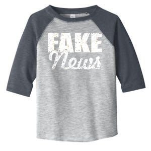 Distressed Fake News Logo Toddler Fine Jersey T-Shirt