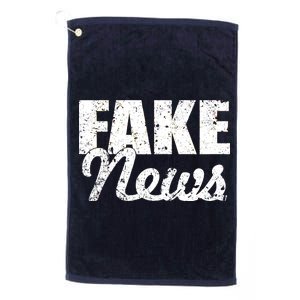 Distressed Fake News Logo Platinum Collection Golf Towel