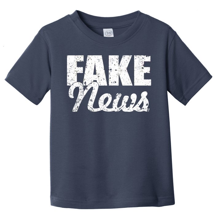 Distressed Fake News Logo Toddler T-Shirt