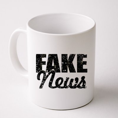 Distressed Fake News Logo Coffee Mug