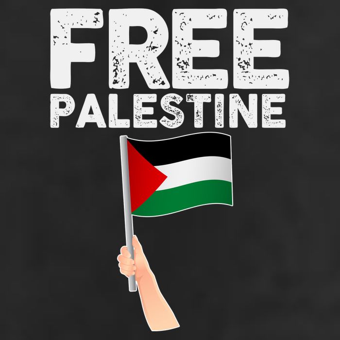 Distressed Free Palestine Waving Flag Adult Drive Performance Visor