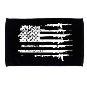 Distressed Gun Riffle US Flag Microfiber Hand Towel