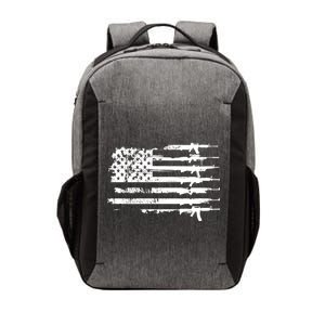 Distressed Gun Riffle US Flag Vector Backpack