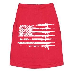 Distressed Gun Riffle US Flag Doggie Tank