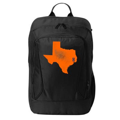 Distressed Houston Texas Baseball Fan City Backpack