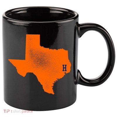 Distressed Houston Texas Baseball Fan 11oz C Handle Ceramic Mug
