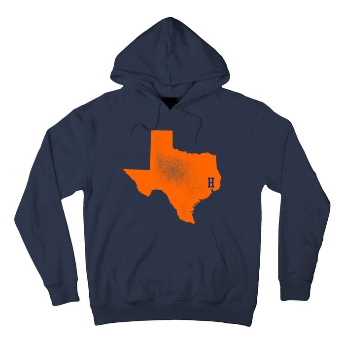 Distressed Houston Texas Baseball Fan Hoodie