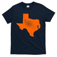Distressed Houston Texas Baseball Fan T-Shirt