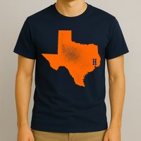 Distressed Houston Texas Baseball Fan T-Shirt