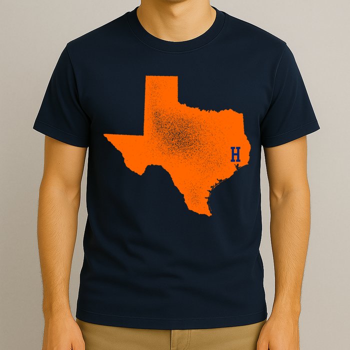 Distressed Houston Texas Baseball Fan T-Shirt