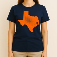 Distressed Houston Texas Baseball Fan T-Shirt