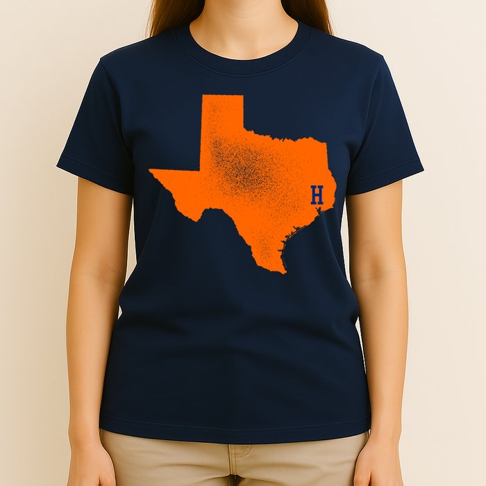 Distressed Houston Texas Baseball Fan T-Shirt
