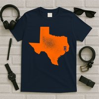 Distressed Houston Texas Baseball Fan T-Shirt