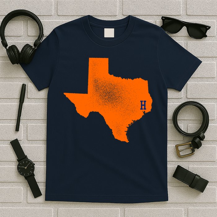 Distressed Houston Texas Baseball Fan T-Shirt