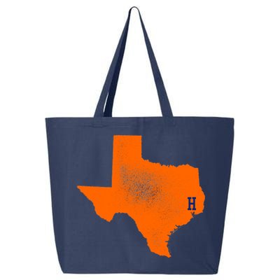 Distressed Houston Texas Baseball Fan 25L Jumbo Tote