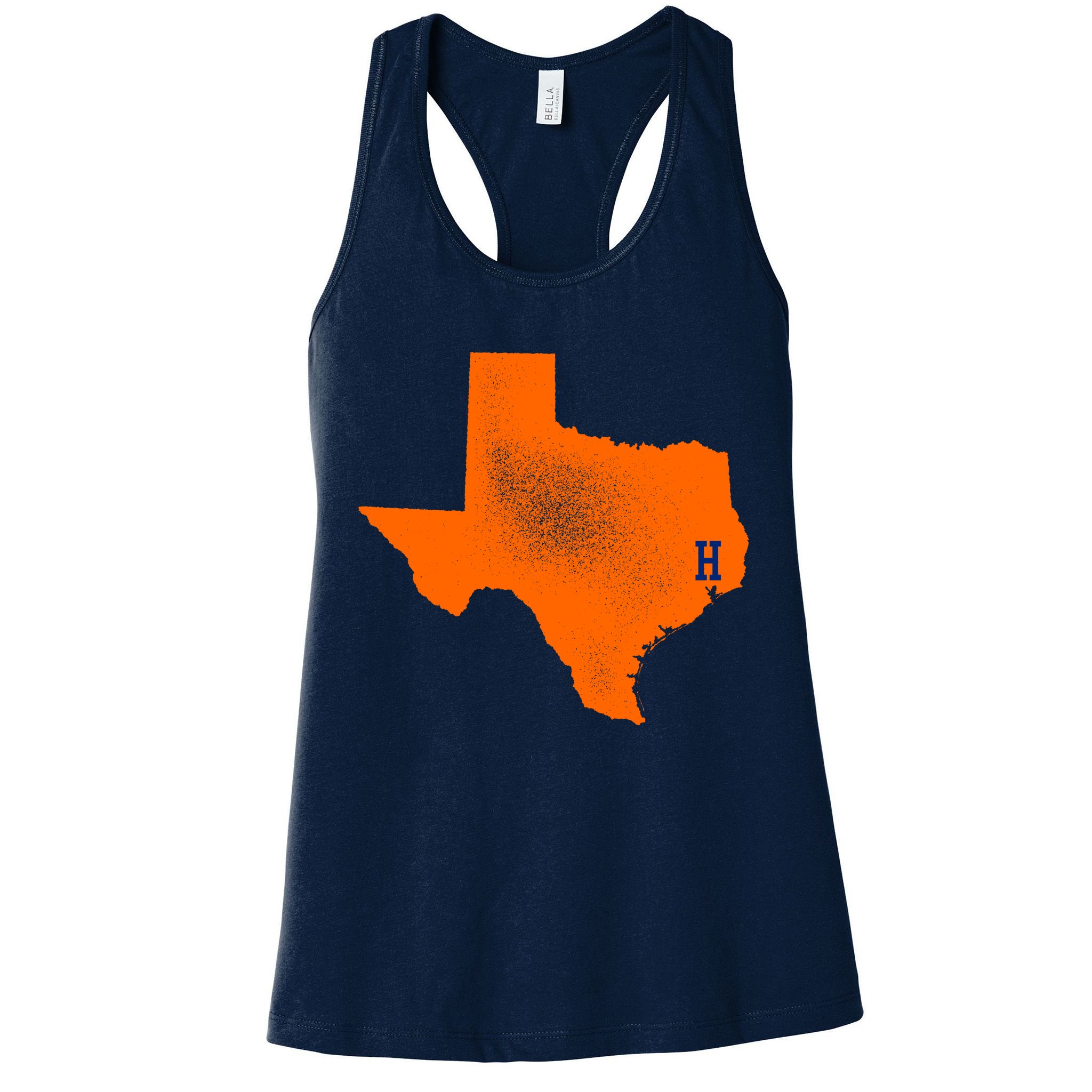 Distressed Houston Texas Baseball Fan Womens Tank Top